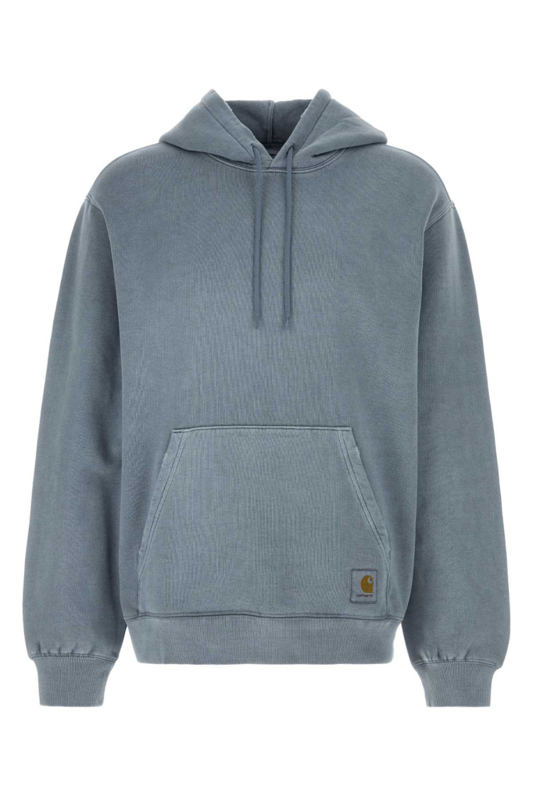 Blue Relaxed Logo Hoodie