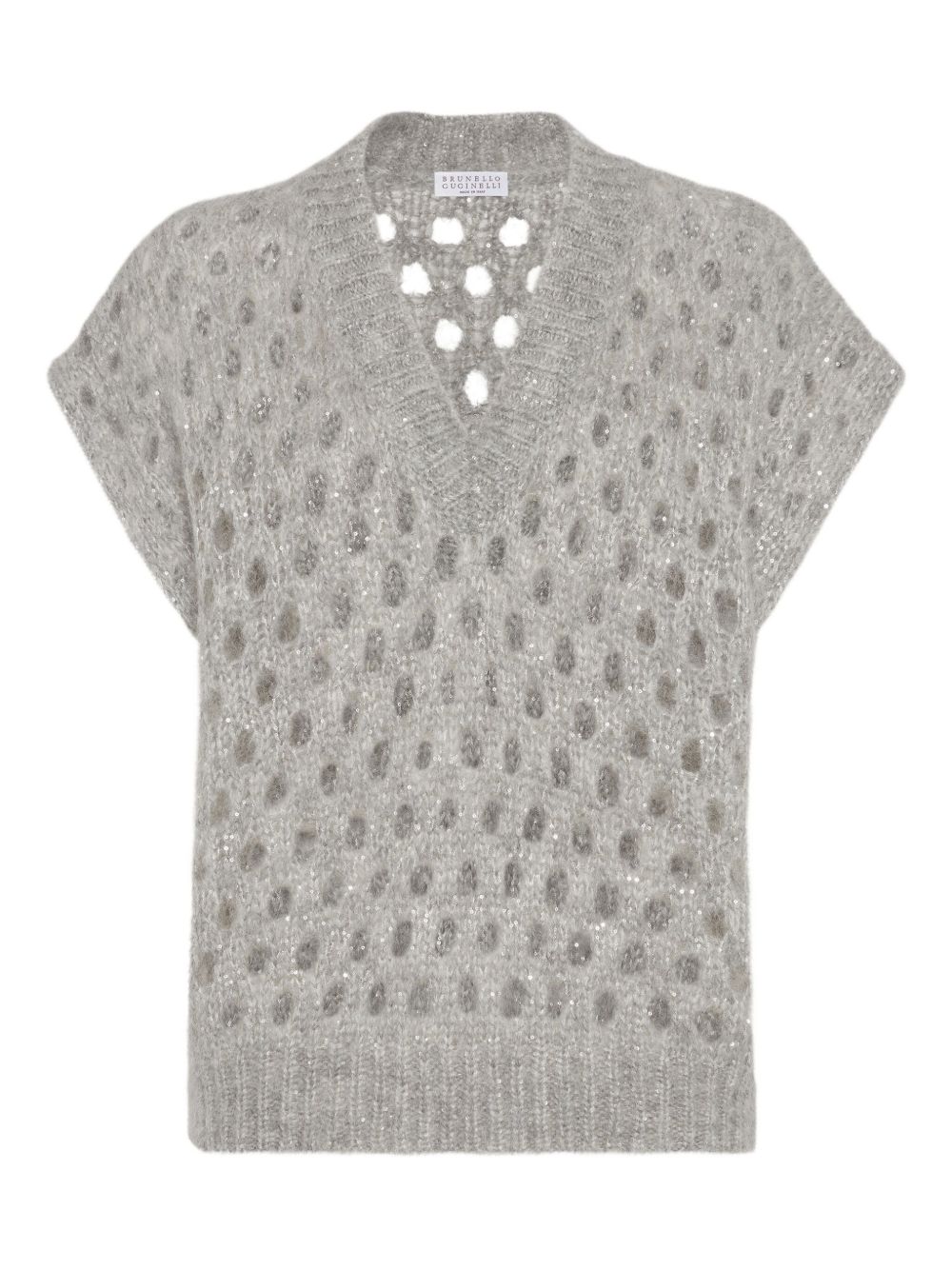 Open-knit sweater - Grey
