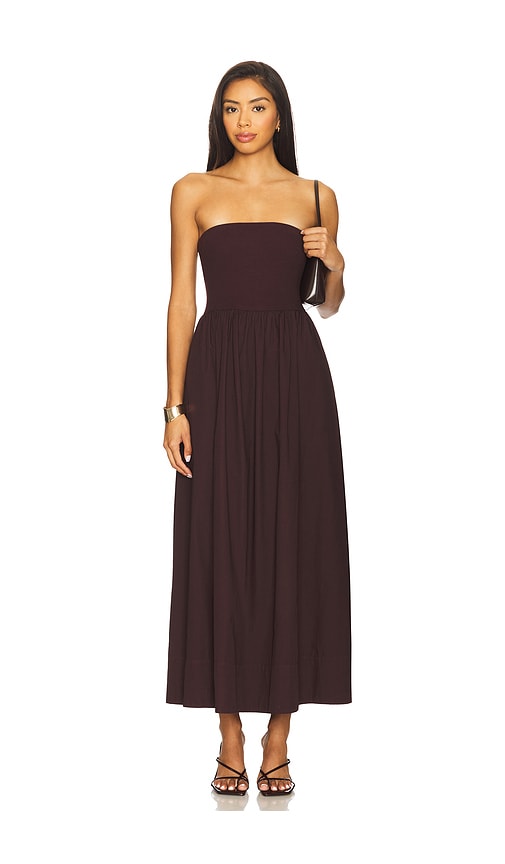 Enza Costa Cotton Resort Strapless Dress in White. M also in