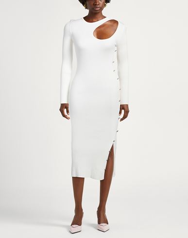 Woman Midi dress White Size ONESIZE Viscose, Polyester