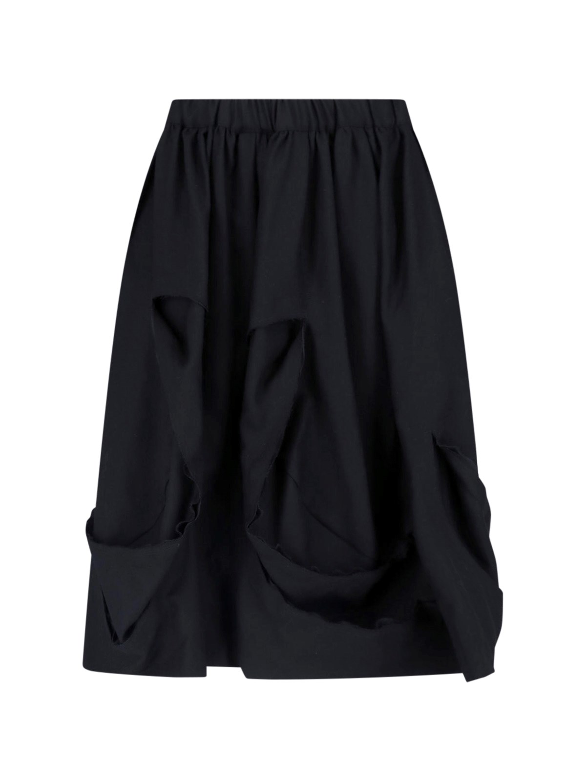 Gathered Midi Skirt