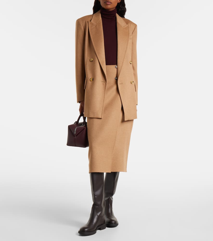 Curzio wool wrap skirt