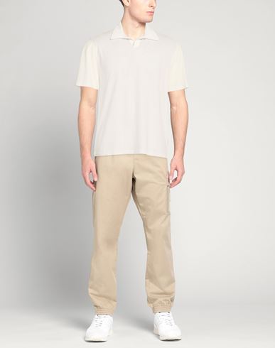 Man Polo shirt Ivory Size 40 Cotton