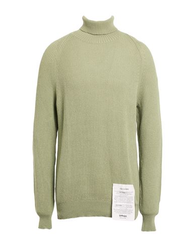 Man Turtleneck Sage green Size 38 Cashmere