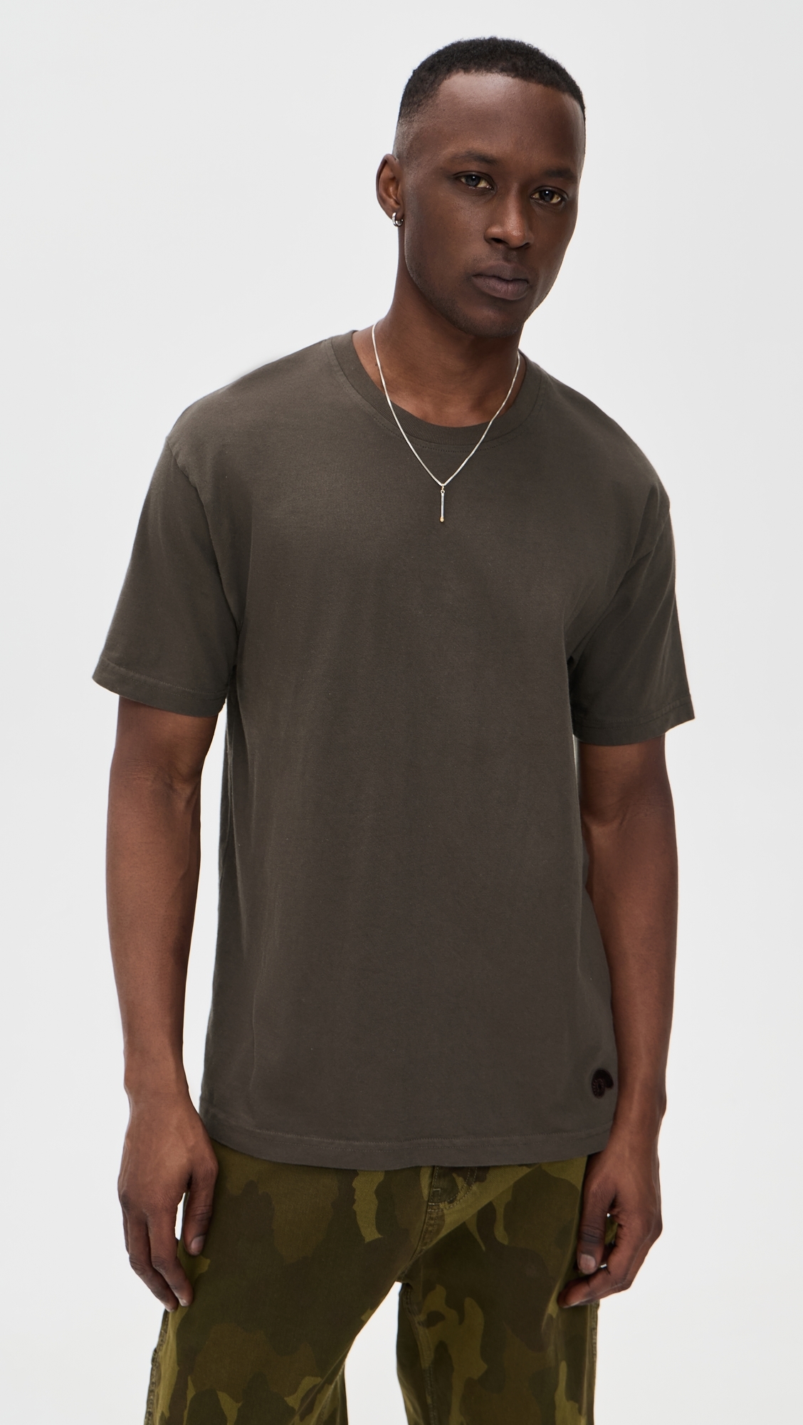 Crew T-shirt Brown