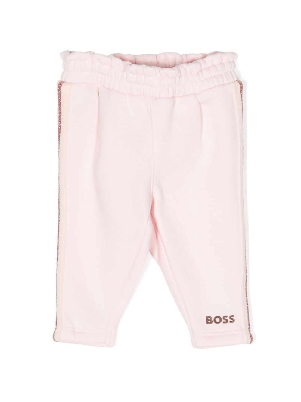 Glitter-detail track pants - Pink