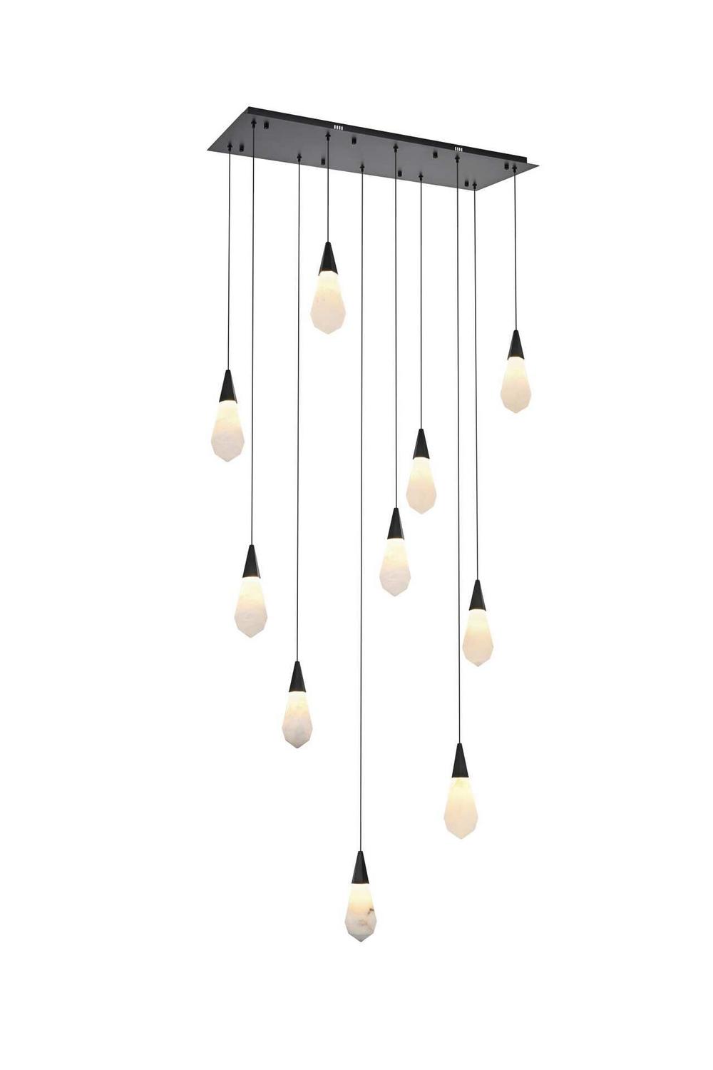 Black LED Pendant from the Amora Collection