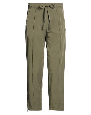 Man Pants Military green Size S Nylon, Elastane