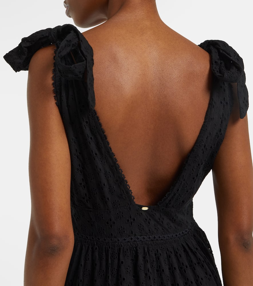 Cara tiered cotton maxi dress