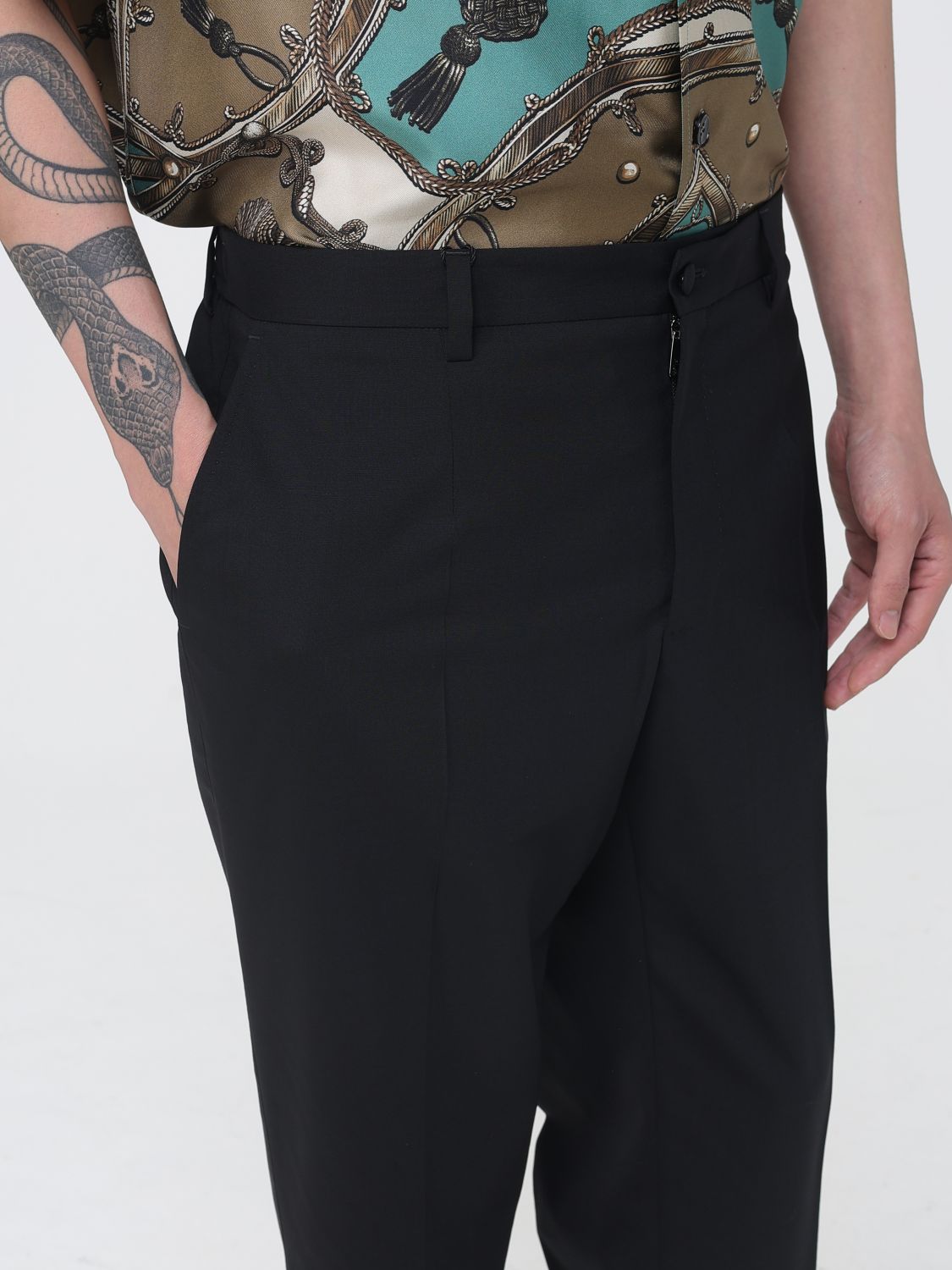 Pants Men color Black
