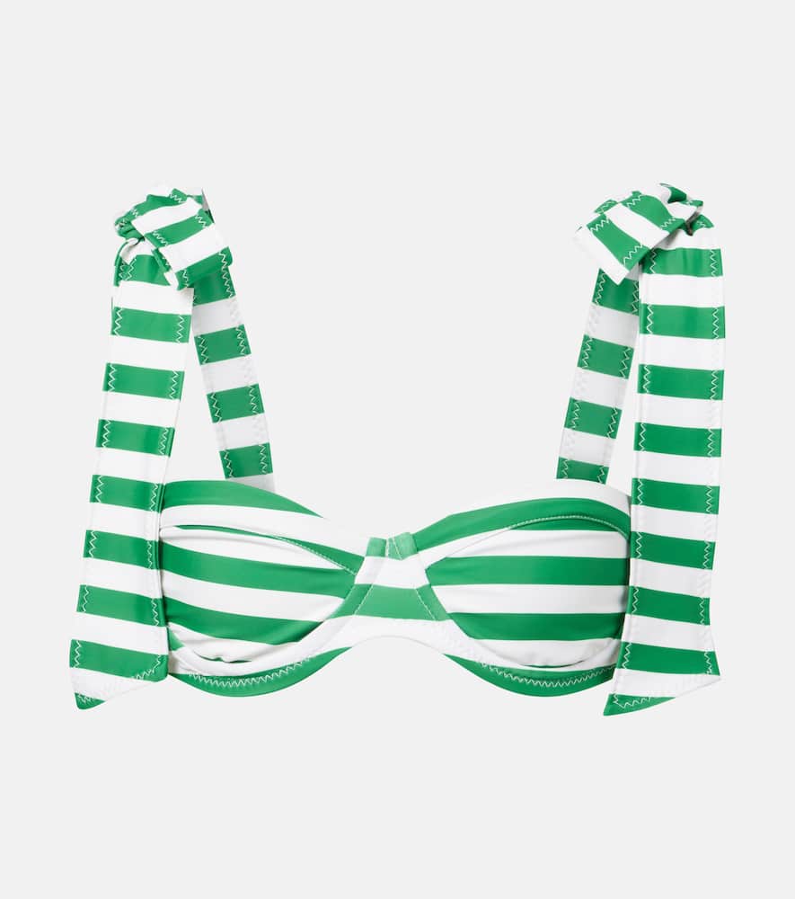Lady striped bikini top
