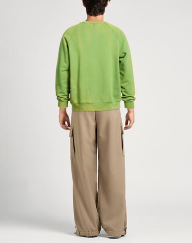 Man Sweatshirt Green Size L Cotton