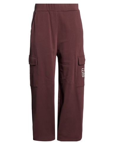 Woman Pants Chocolate brown Size M Cotton, Polyester