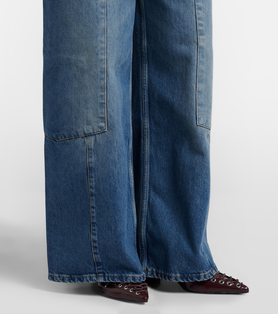 Mid-rise cargo jeans