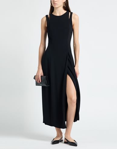 Woman Maxi dress Black Size 10 Viscose, Elastane