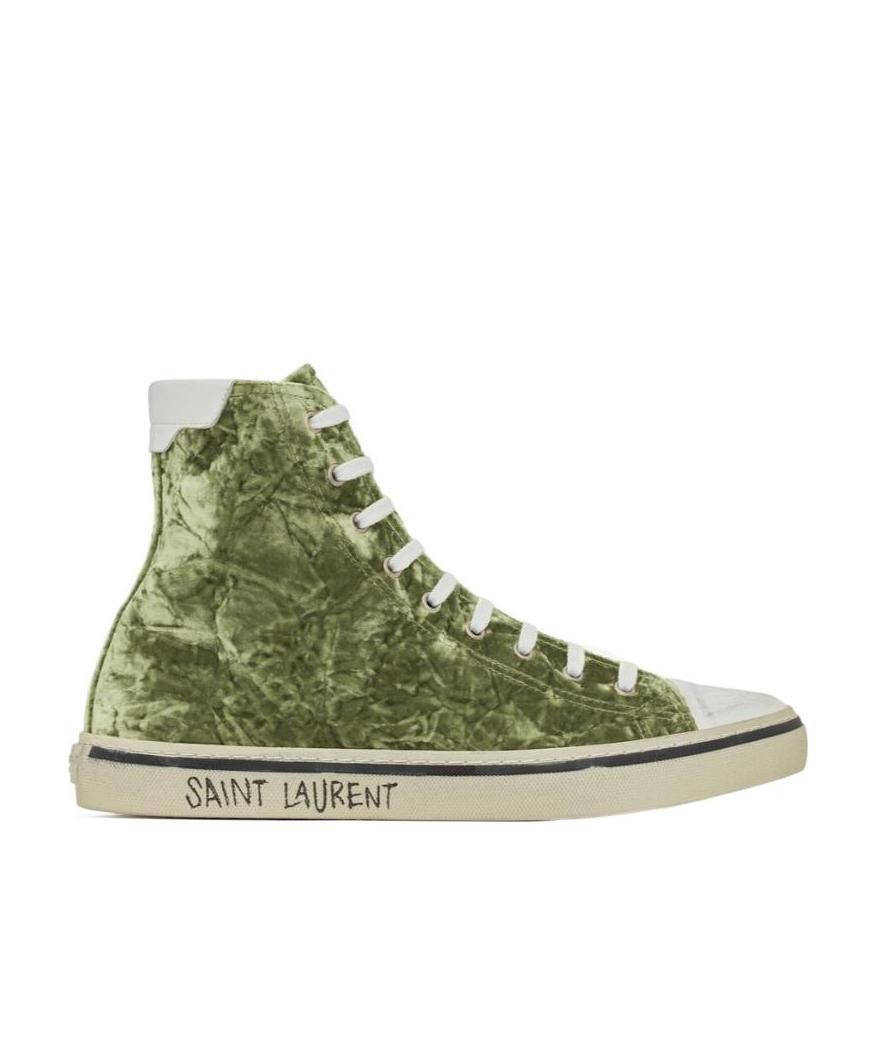 Malibu mid-top sneakers in velvet