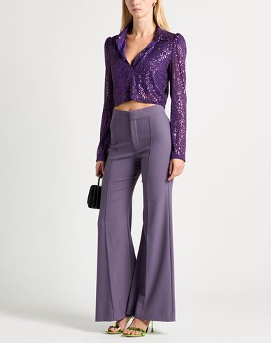 Woman Top Purple Size M Polyester
