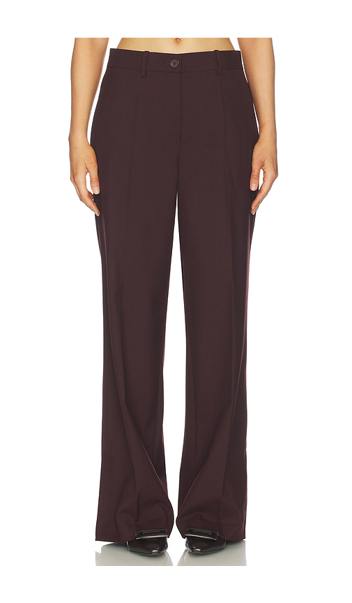 Helmut Lang Vented Trouser in Brown. - 0 also , 4
