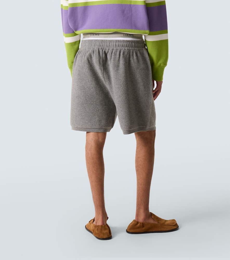 Wool-blend shorts