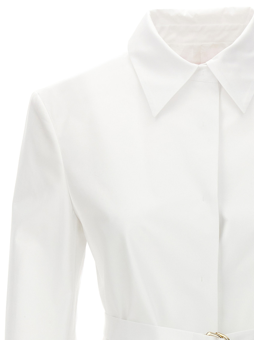 -Valentino Belt Jacket Blazer And Suits Bianco-Donna