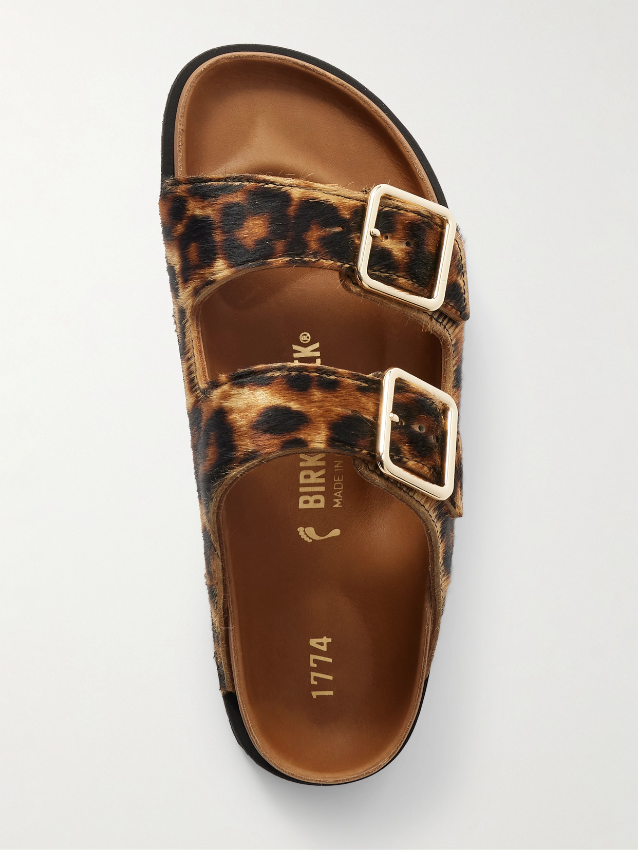 1774 - Arizona Calf Hair Sandals - Leopard print