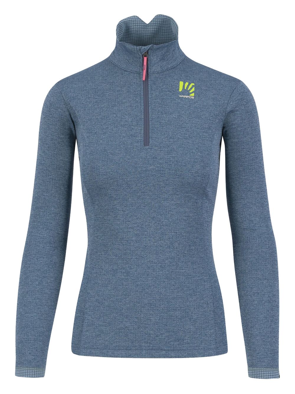 Pizzocco half-zip long-sleeve top - Blue