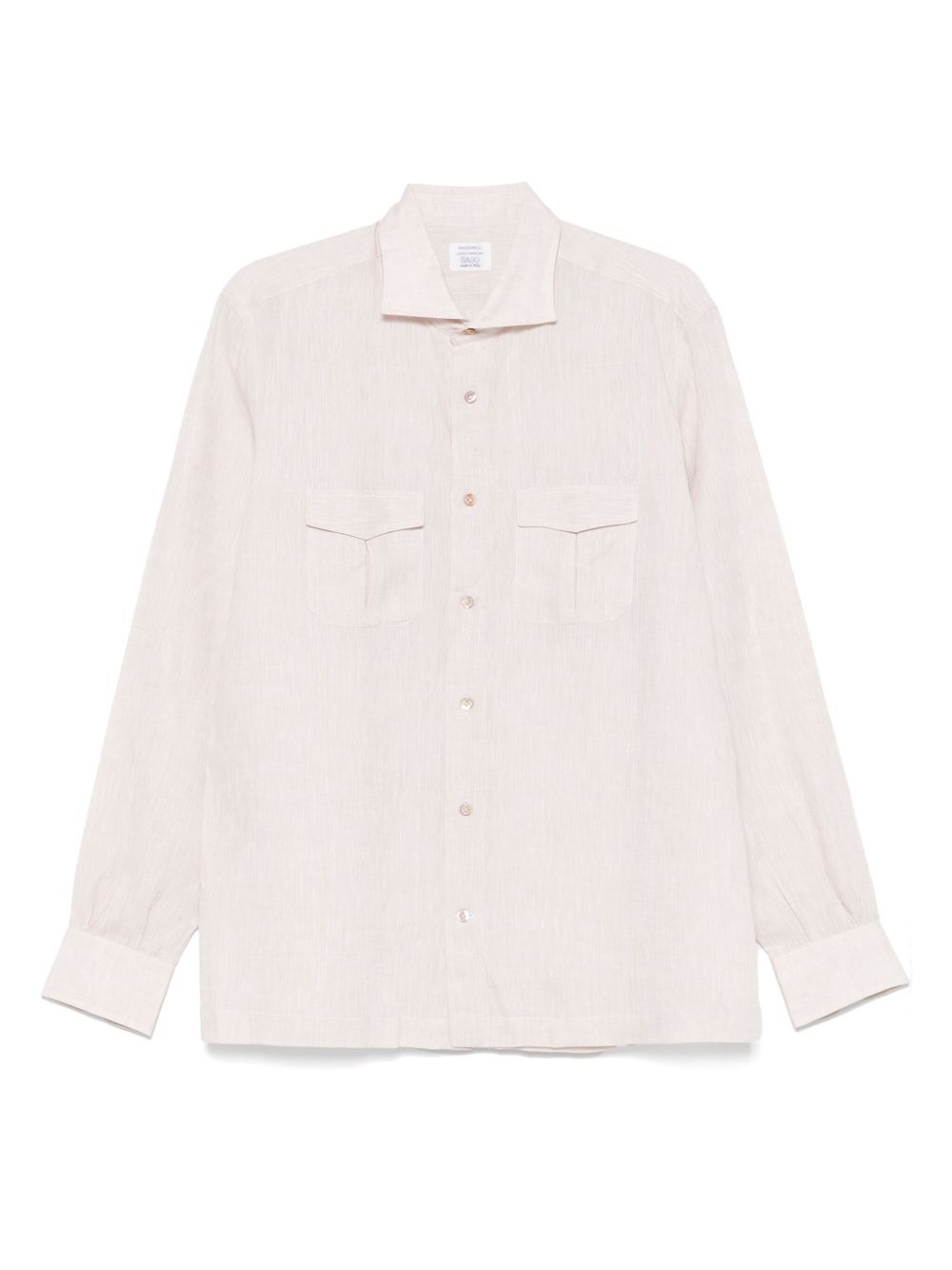 Mazzarelli linen shirt - Neutrals