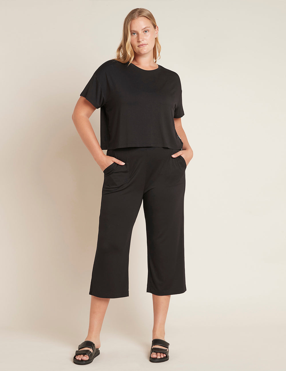 Downtime Crop Pants - Black