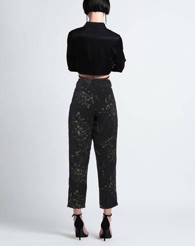 Mood_one Woman Pants Black Size 10 Polyester, Polyamide
