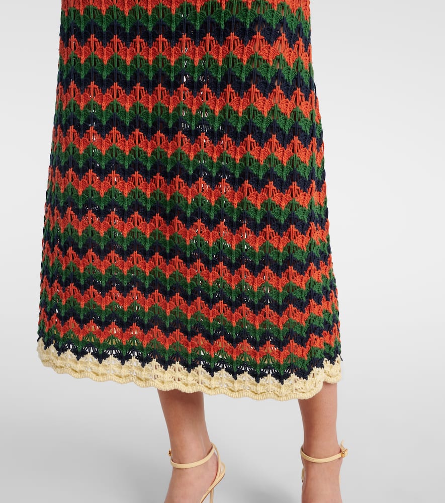 Perry crochet cotton polo dress