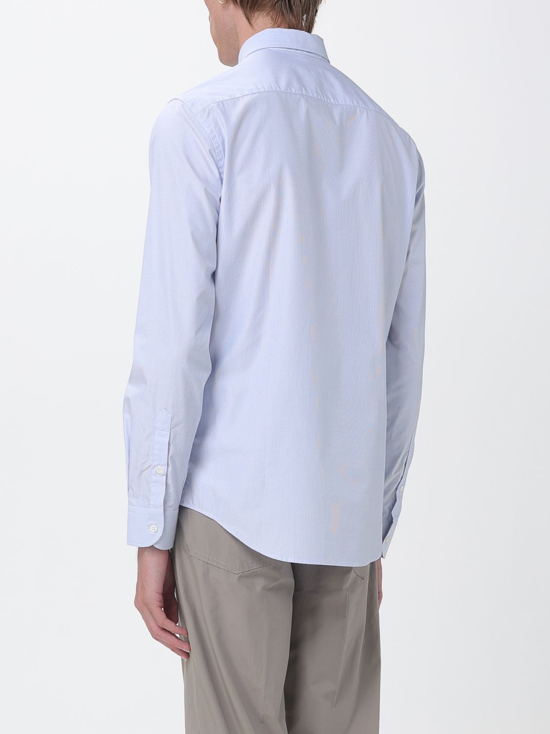 Shirt Men color Gnawed Blue