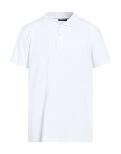 Contemporary Man Polo shirt White Size 3XL Cotton, Elastane