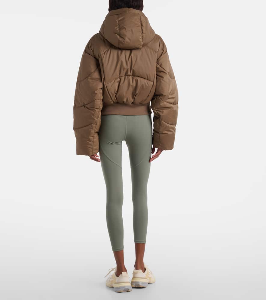 Hooded cropped jacket