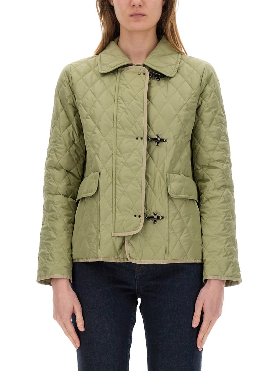 3-hook Nylon Quilted Jacket