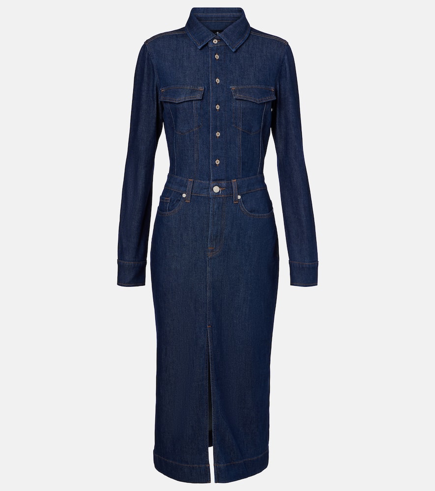 Denim shirt dress