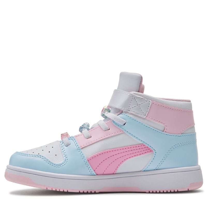 Kids' Rebound Layup High Top Sneaker Little Kid Shoes (Pink/Blue)