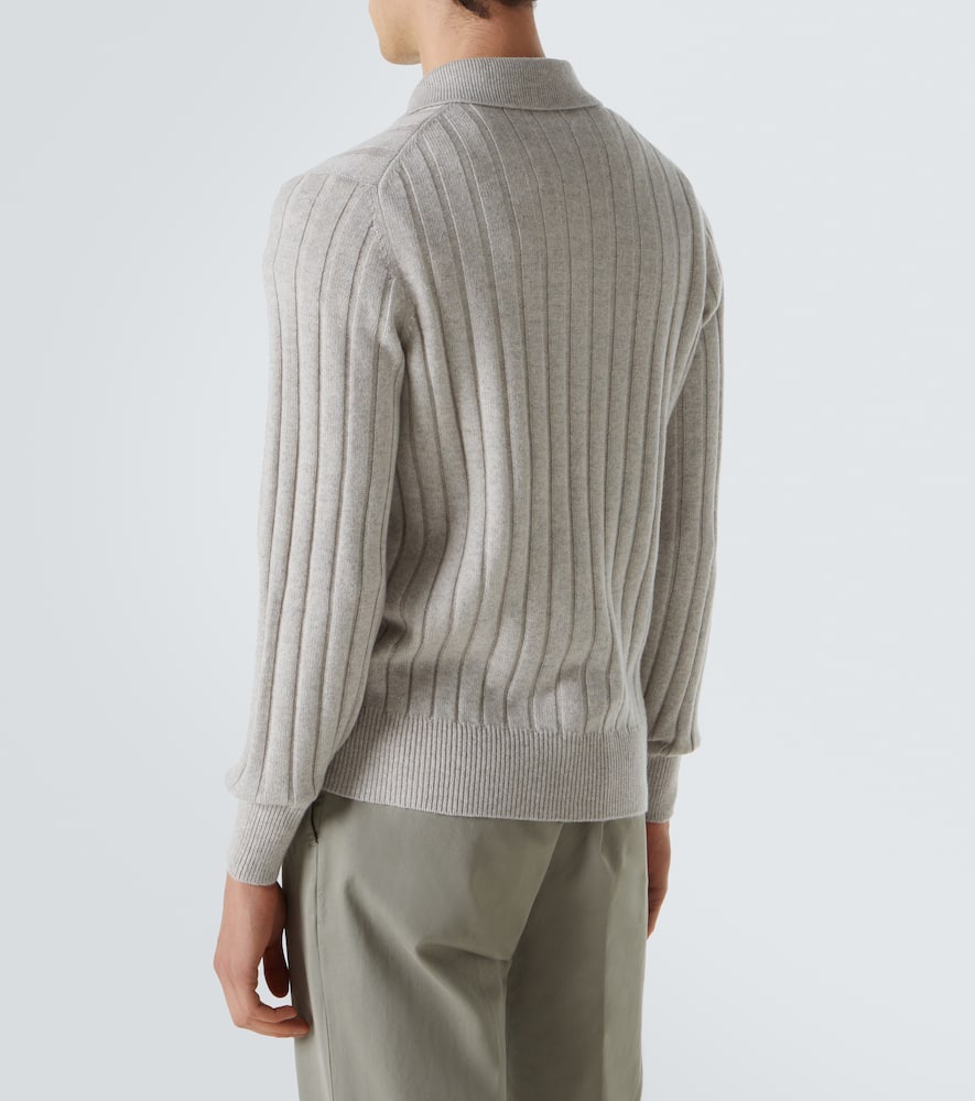 Cashmere polo sweater