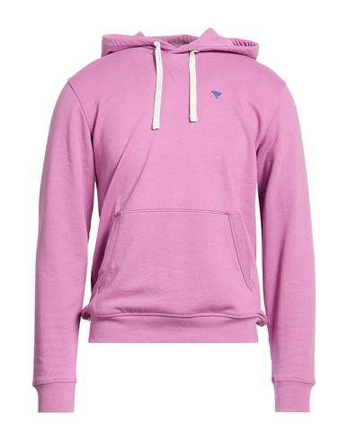 Man Sweatshirt Mauve Size L Cotton, Polyester