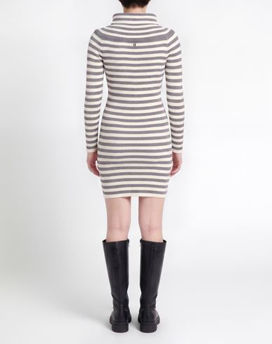 Woman Mini dress Grey Size M Viscose, Polyester, Polyamide