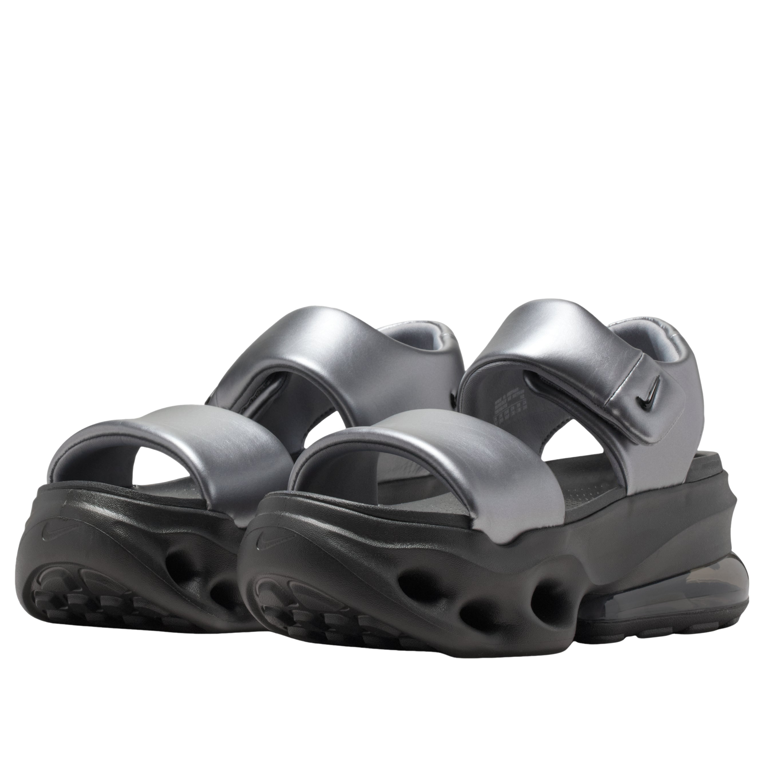 (WMNS) Air Max Halo Sandals 'Metallic Cool Grey Black'