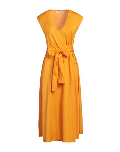 Jucca Woman Maxi dress Mandarin Size M Cotton