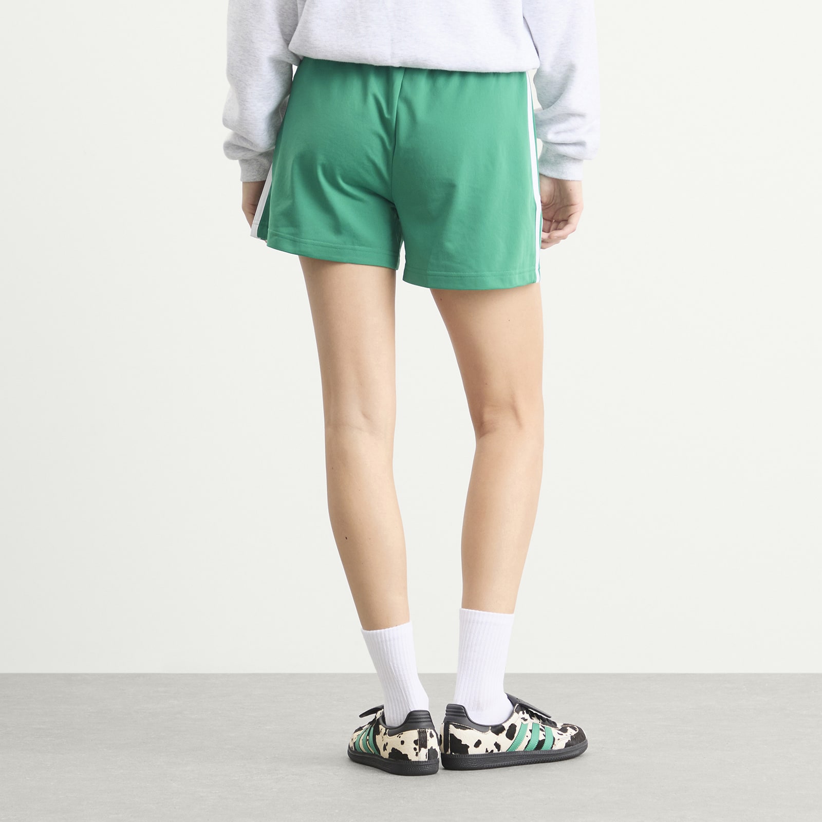 Women's Firebird Shorts in Bold Green/White