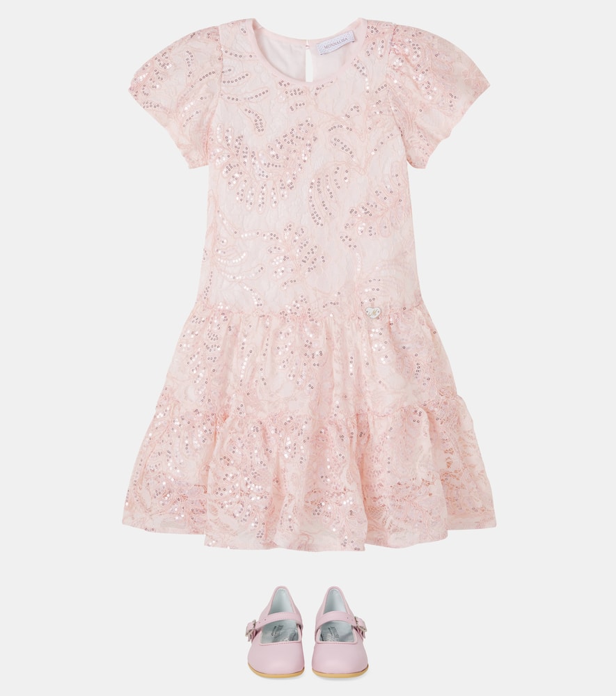 Sequined tiered dress