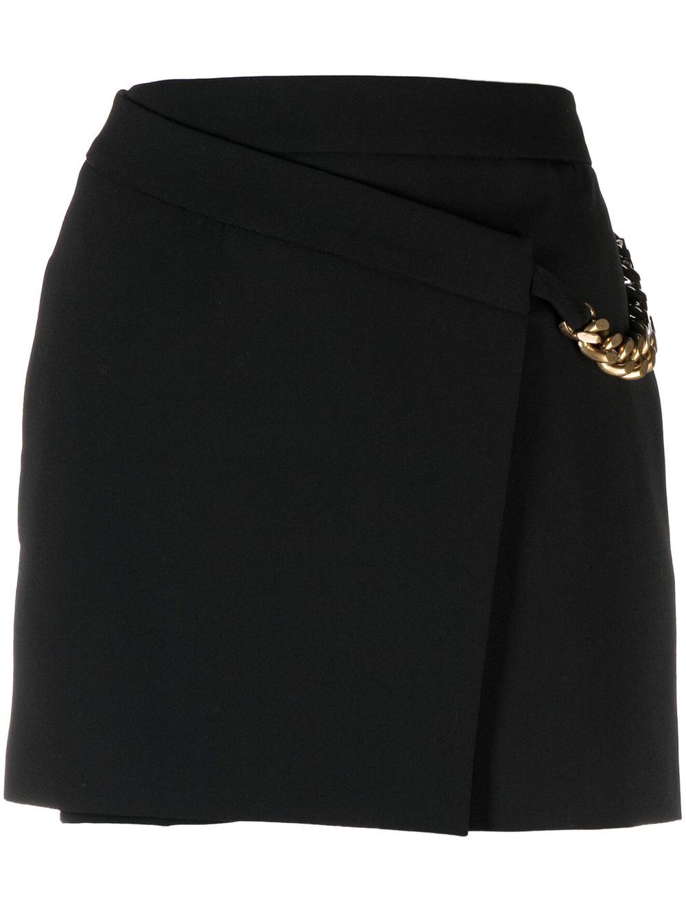Falabella chain-link mini-skirt - Black