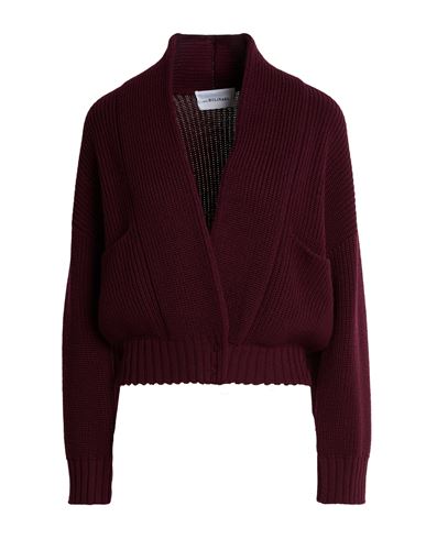 Woman Cardigan Burgundy Size 6 Wool