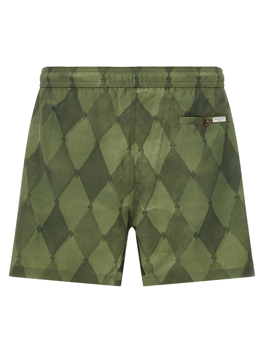 Ballantyne - swim shorts logo detail and back pocket