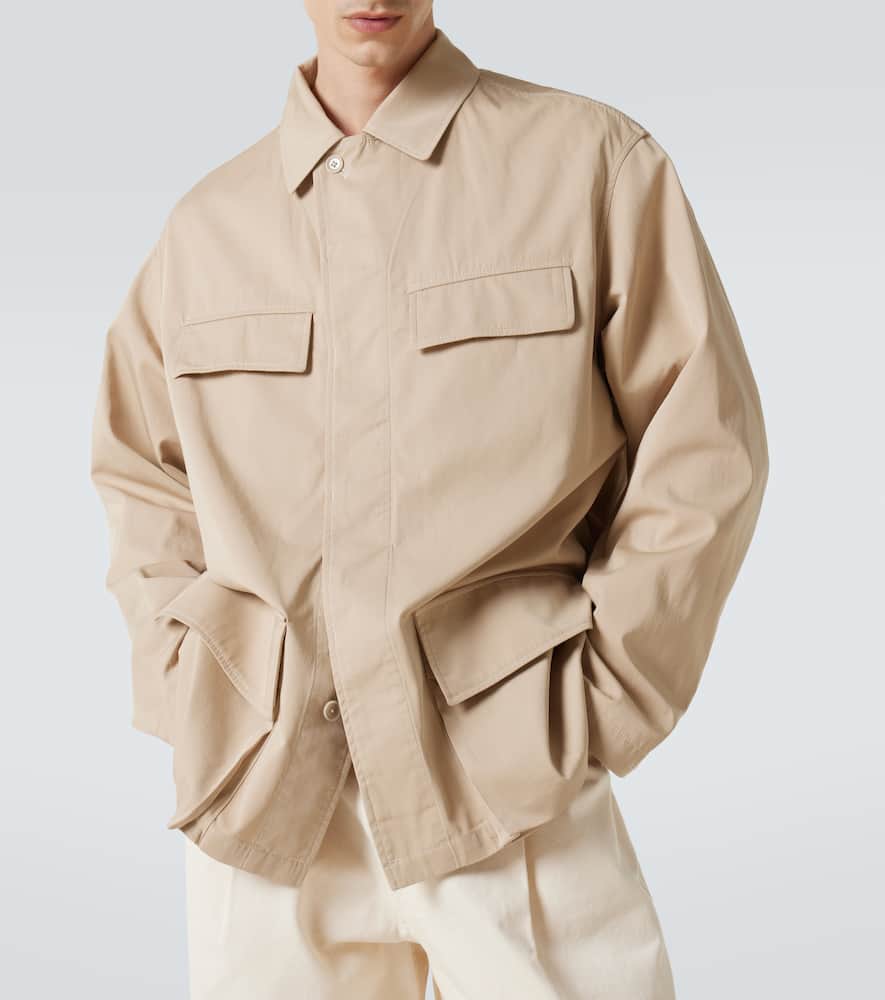 Cotton twill overshirt