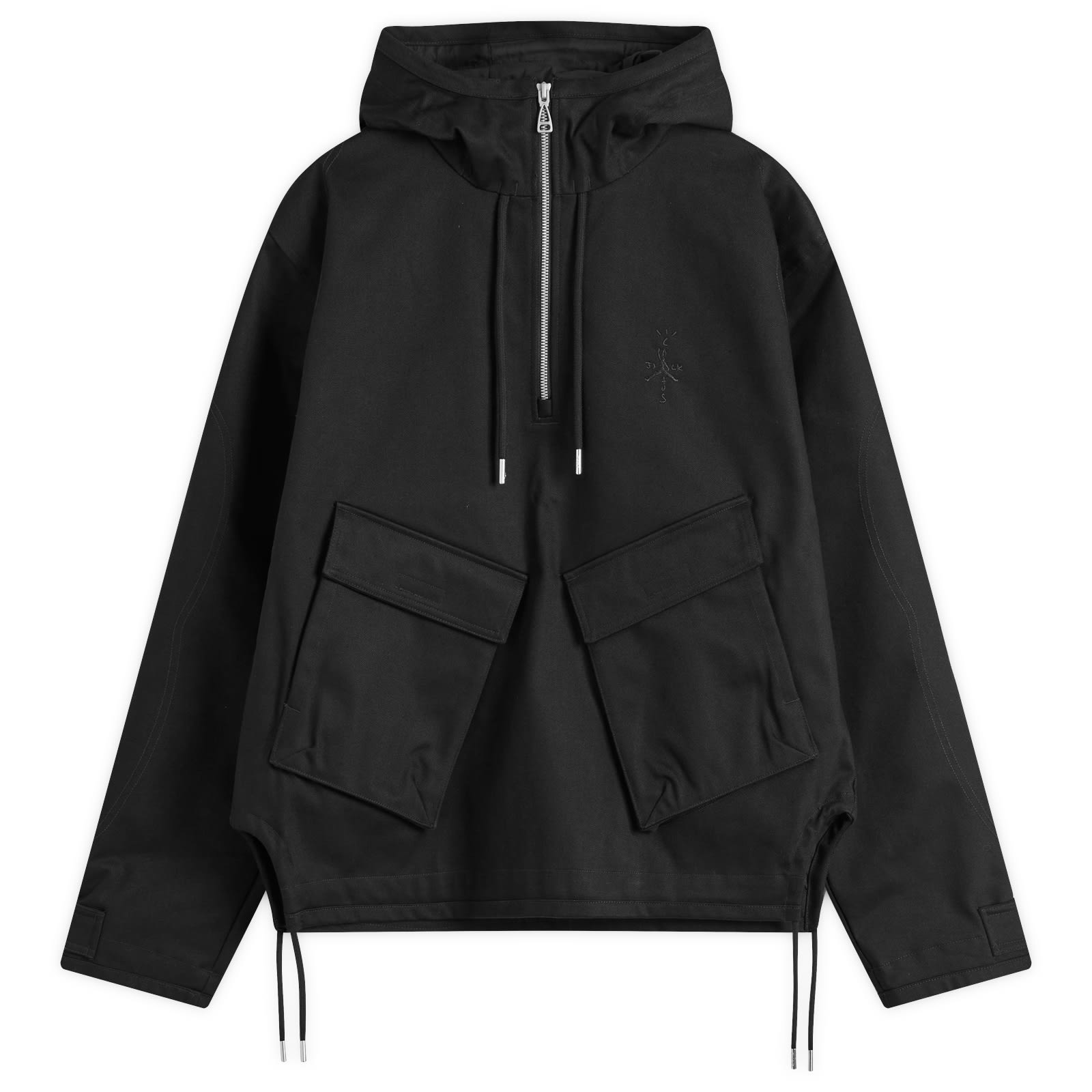 Air Jordan Men's x Travis Scott Half Zip Jacket in Black