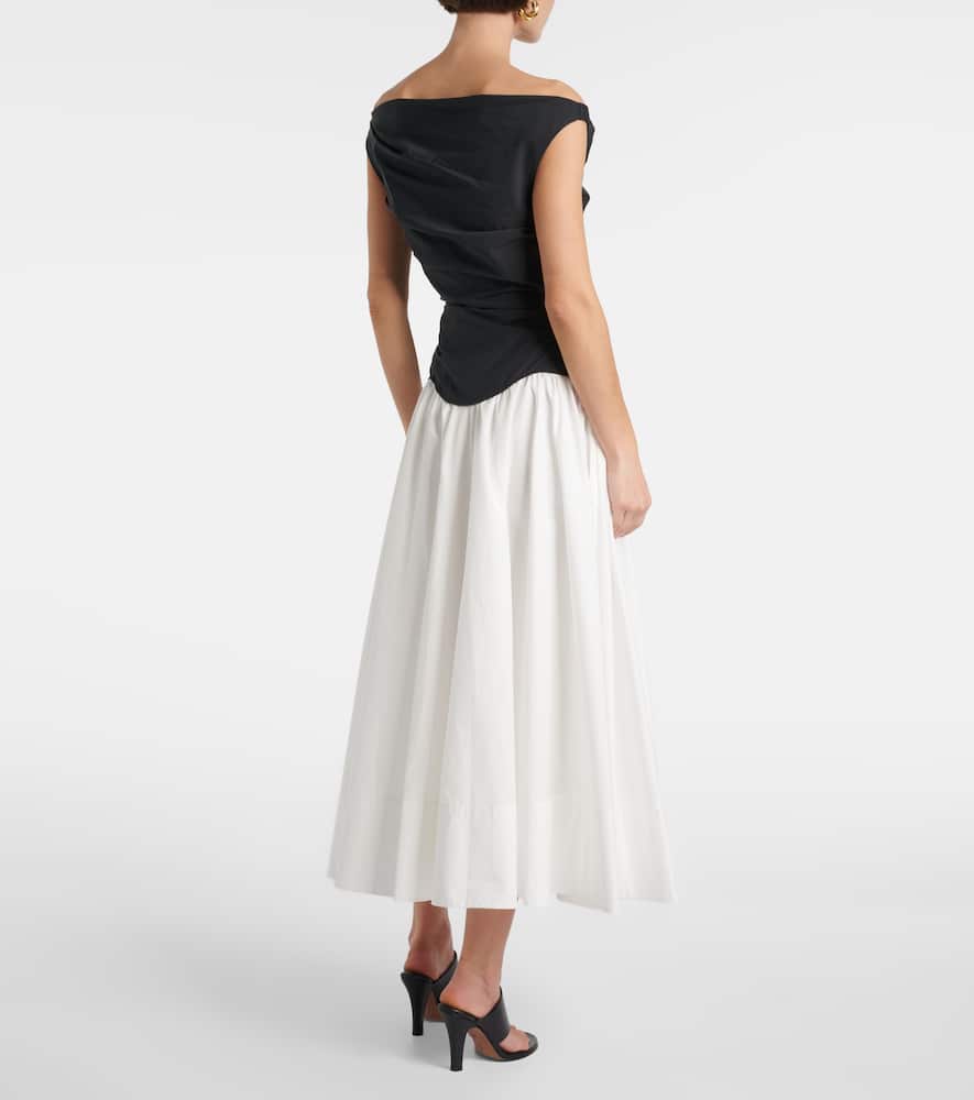 Cersei cotton poplin midi dress