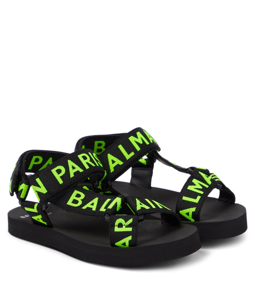 Balmain Kids Logo sandals